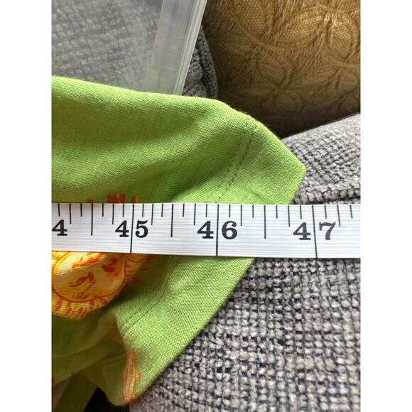 ModCloth 90's Suns Lime Green Seaside Vacay V-Neck Midi Slip Dress M NWT - Picture 10 of 10